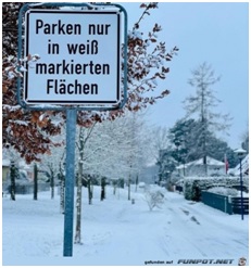 Parken im Schnee